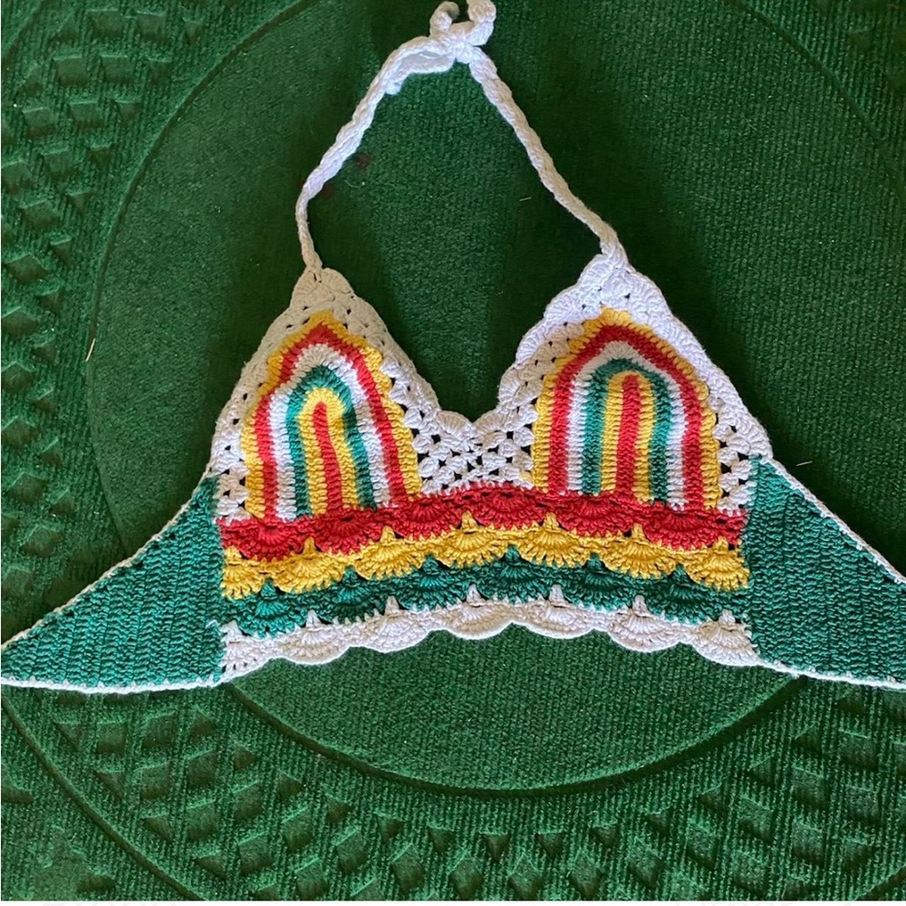 Colorful Crochet Crop Top